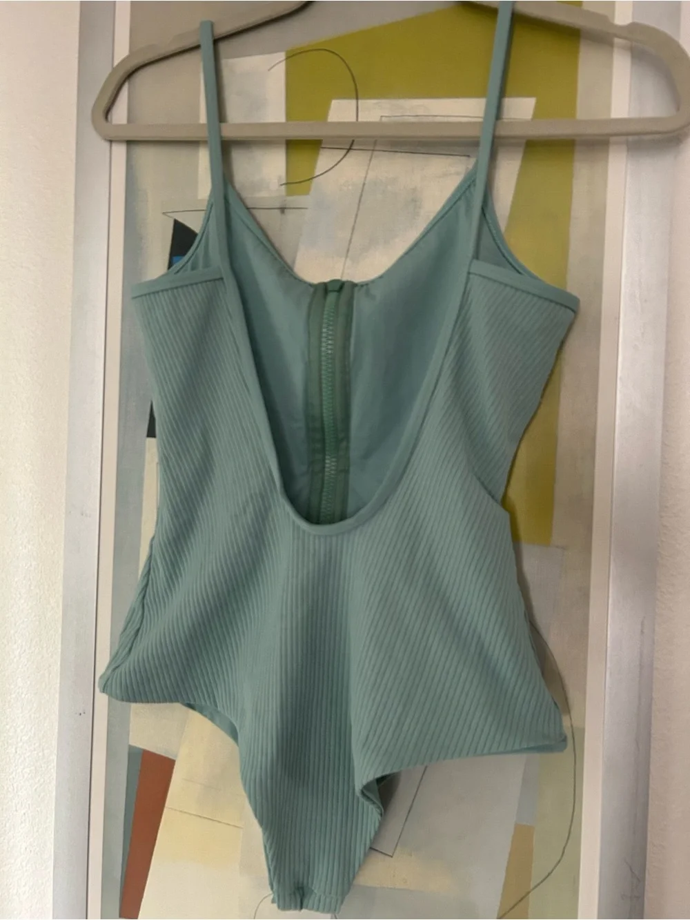 Tavik Ribbed Maddie One-Piece Swimsuit in Aquifer Blue